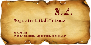 Mojszin Libériusz névjegykártya